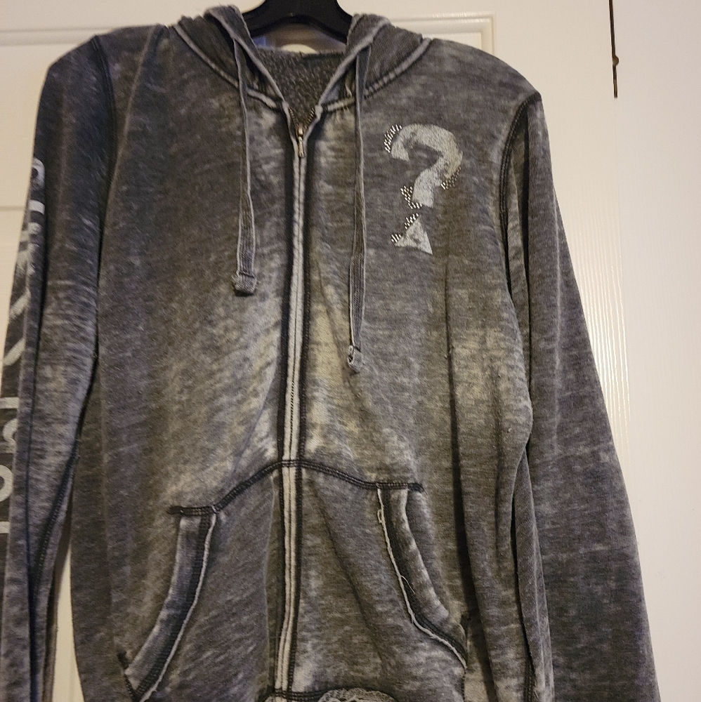 Women's Guess Black/Wash Hoodie.
